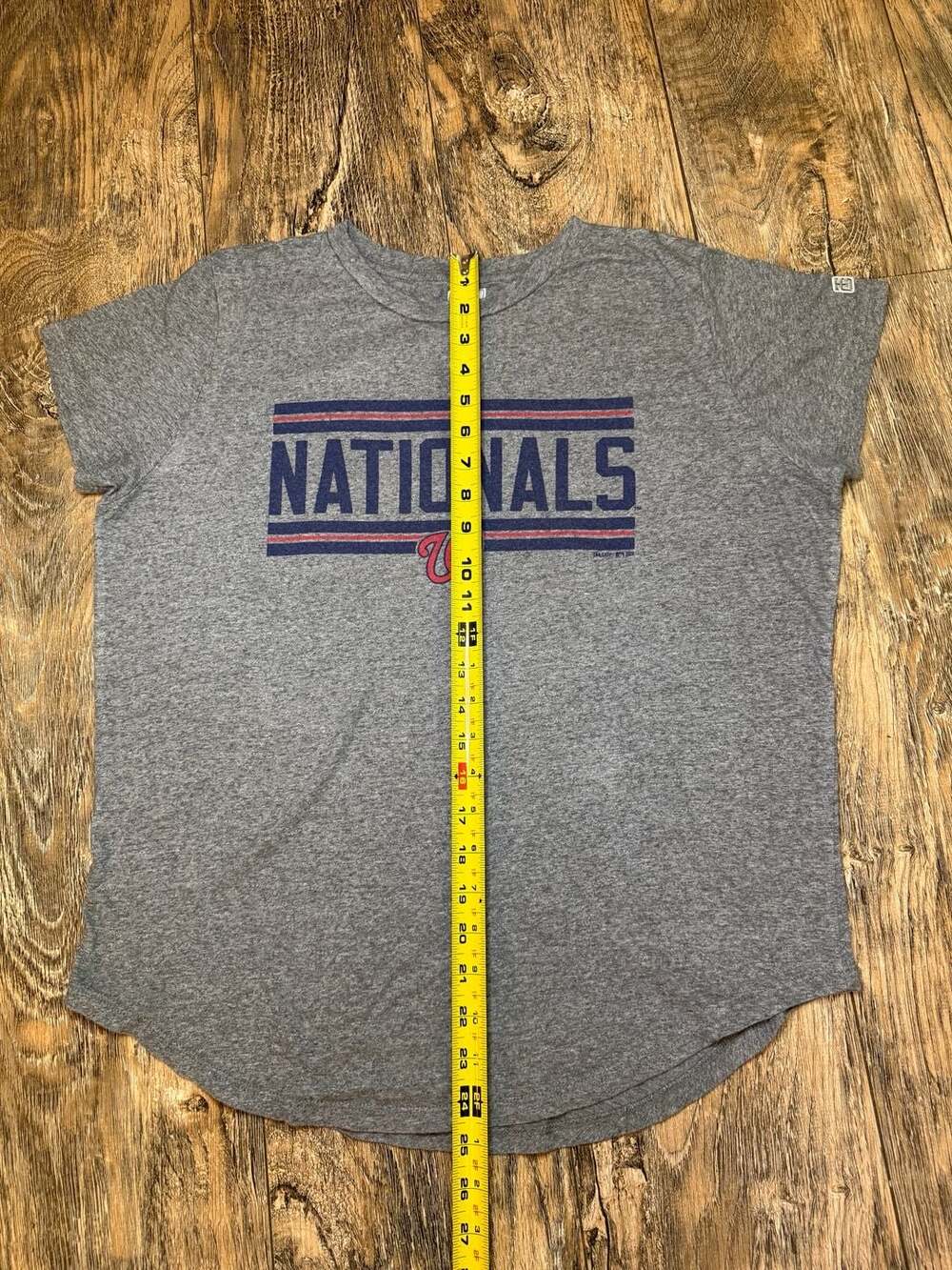 Tailgate Washington Nationals MLB Heather Gray Graphic T-Shirt